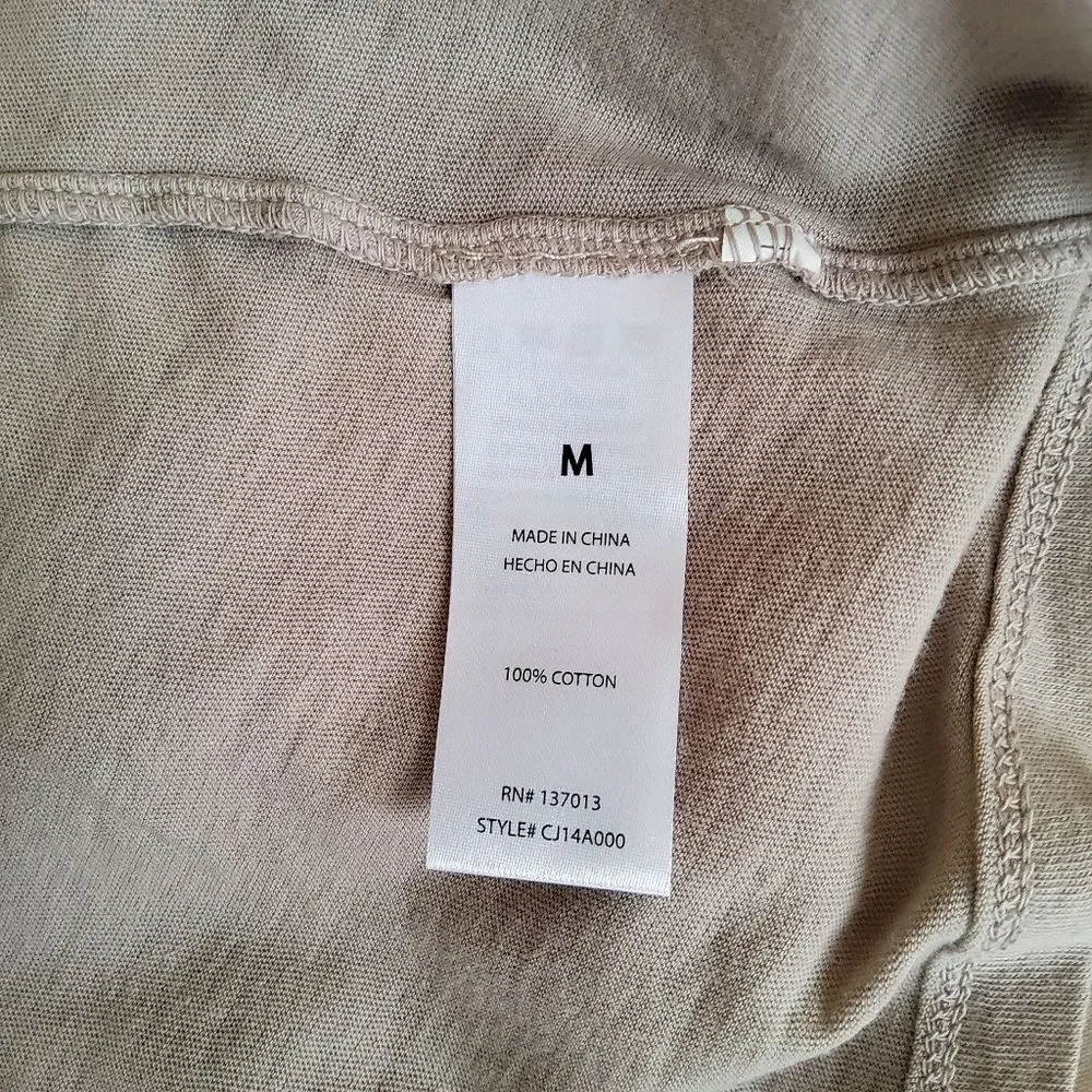 NWT Wildfox Chrissy V-Neck Tee in Atmosphere (Taupe) Size M - Picture 6 of 8